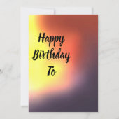 Birthday cad feestdagenkaart (Voorkant)