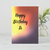 Birthday cad feestdagenkaart (Staand voorkant)