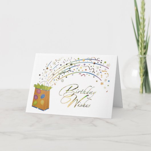 Birthday Cadeau Birthday Kaart (Voorkant)