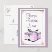 Birthday Cadeau Briefkaart (Voorkant / Achterkant)