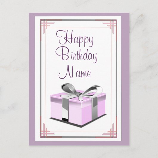 Birthday Cadeau Briefkaart (Voorkant)