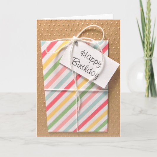 Birthday Cadeau Card Kaart (Voorkant)