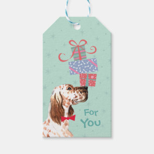 Birthday Cadeau English Setter Gift Labels Cadeaulabel