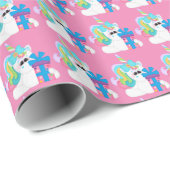 Birthday Cadeau Unicorn meisjes verpakkingspapier Cadeaupapier (Rol Hoek)