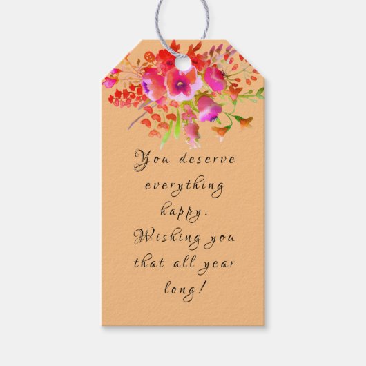 Birthday Cadeaulabel (Voorkant)