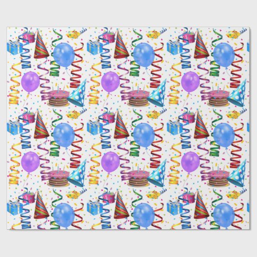 Birthday Cadeaupapier (Vlak)