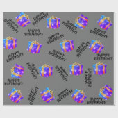 Birthday Cadeaupapier (Vlak)