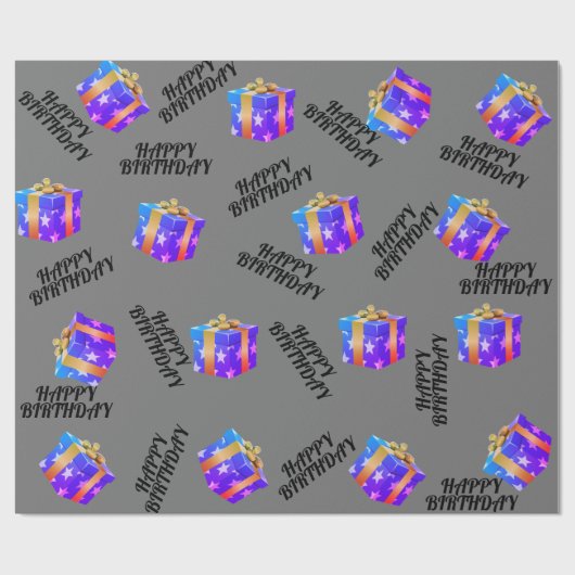 Birthday Cadeaupapier (Vlak)