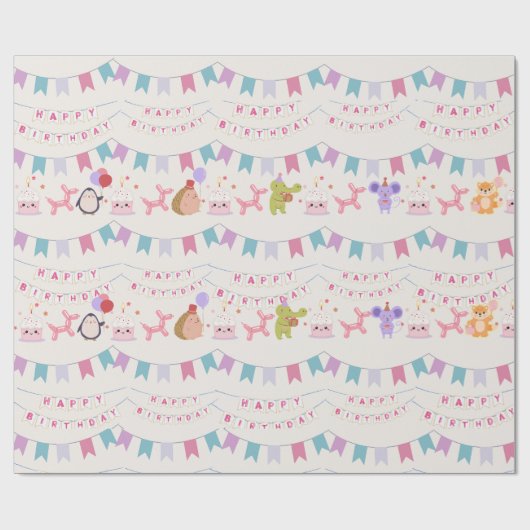 Birthday Cadeaupapier (Vlak)