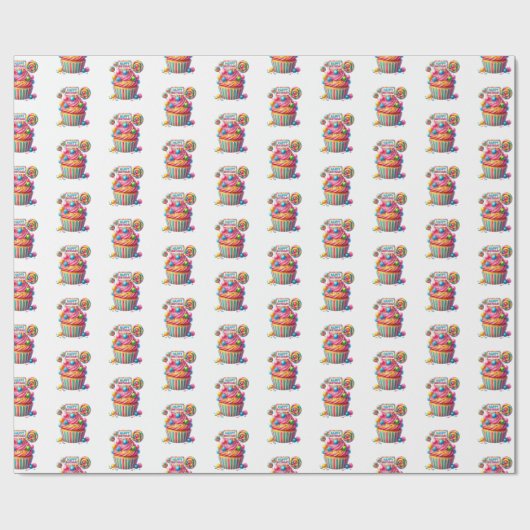 Birthday  cadeaupapier (Vlak)