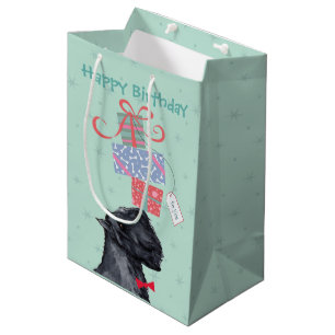 Birthday Cadeaus Bouvier des Flandres Gift Bag Medium Cadeauzakje