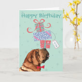 Birthday Cadeaus Chinese Shar-Pei Kaart (Gele Bloem)