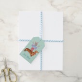 Birthday Cadeaus Dachshund Cadeaulabel (Met Touw)