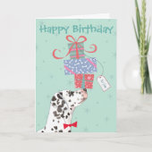 Birthday Cadeaus Dalmatian Kaart (Voorkant)