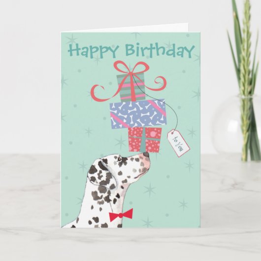 Birthday Cadeaus Dalmatian Kaart (Voorkant)