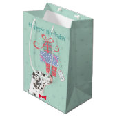 Birthday Cadeaus Dalmatian Medium Gift Bag Cadeauzakje (Voorkant Gekanteld)