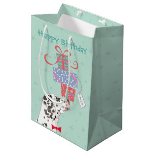 Birthday Cadeaus Dalmatian Medium Gift Bag Cadeauzakje