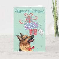 Birthday Cadeaus German Shepherd Card