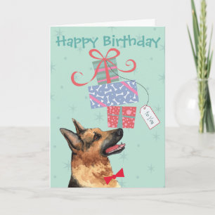 Birthday Cadeaus German Shepherd Card Kaart