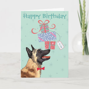 Birthday Cadeaus Malinois Kaart