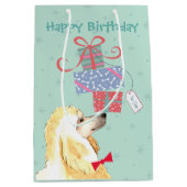 Birthday Cadeaus Poodle Medium Cadeauzakje (Voorkant)