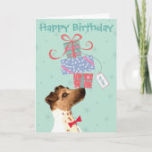 Birthday Cadeaus Smooth Fox Terrier Kaart (Voorkant)