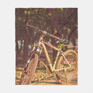 Birthday-cadeaus voor fietsenliefhebbers fleece deken