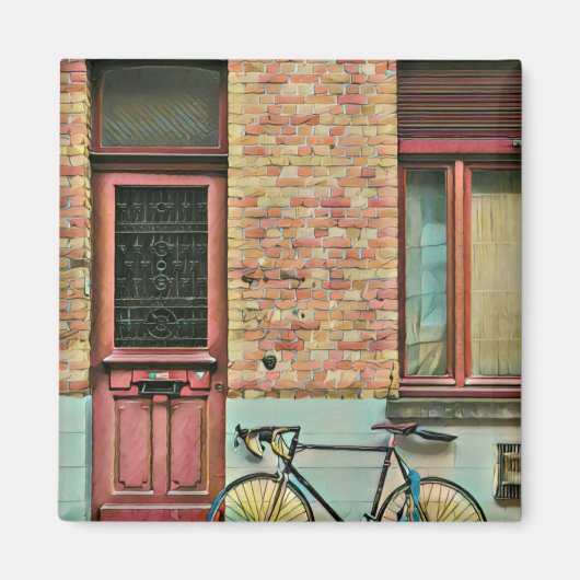 Birthday-cadeaus voor fietsenliefhebbers magneet (Voorkant)