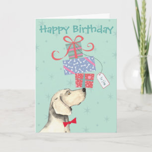 Birthday Cadeaus Weimaraner Wenskaart Kaart