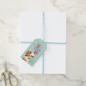 Birthday Cadeaus Wire Fox Terrier Cadeaulabel (Met Touw)