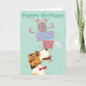 Birthday Cadeaus Wire Fox Terrier Kaart (Voorkant)