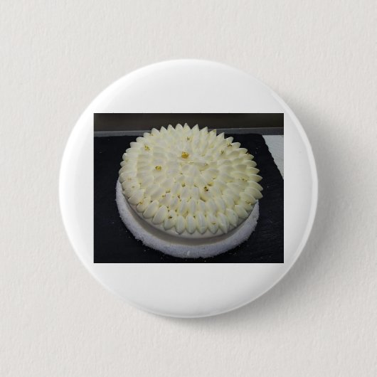 Birthday cake 1 ronde button 5,7 cm (Voorkant)