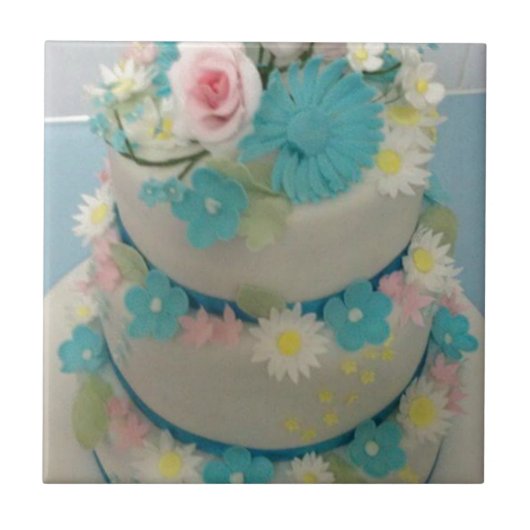 Birthday cake 1 tegeltje (Voorkant)