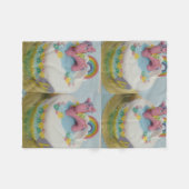 Birthday cake 4 fleece blanket  (Voorkant (Horizontaal))