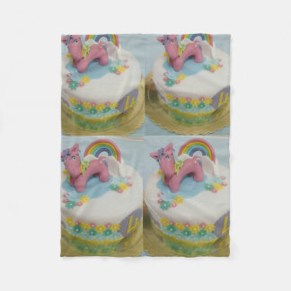 Birthday cake 4 fleece blanket 