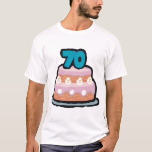 Birthday Cake 70th Birthday Gifts T-shirt