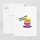 Birthday Cake 80th Briefkaart (Voorkant / Achterkant)