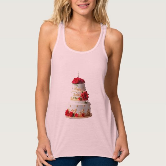 Birthday Cake Art design T-shirts (Voorkant)