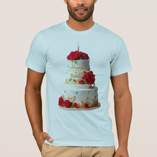Birthday Cake Art design T-shirts (Voorkant)