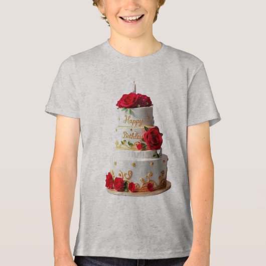 Birthday Cake Art design T-shirts (Voorkant)
