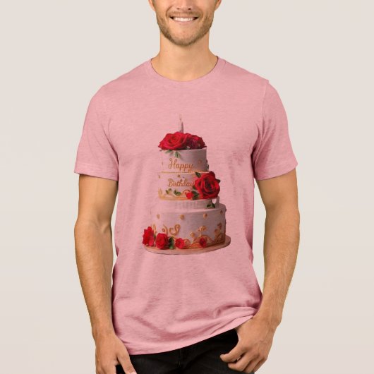 Birthday Cake Art design T-shirts (Voorkant)