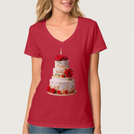 Birthday Cake Art design T-shirts