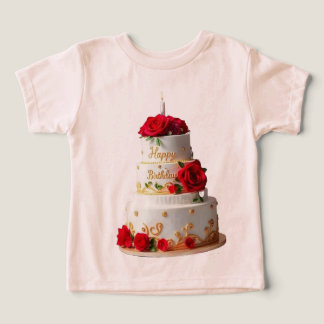 Birthday Cake Art design T-shirts