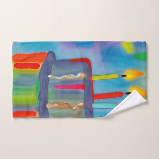 Birthday Cake Bad Handdoek (Handdoek)