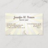 Birthday Cake Bakery Whip beige vanilla crème Visitekaartje (Achterkant)