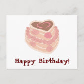Birthday cake briefkaart (Voorkant)