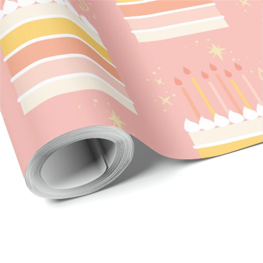 Birthday Cake Cadeaupapier (Rol Hoek)