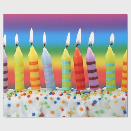 Birthday Cake Cadeaupapier (Vlak)