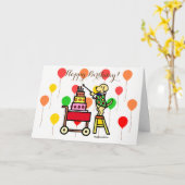 Birthday Cake Candles Yellow Labrador Card Kaart (Gele Bloem)