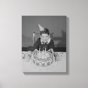 Birthday Cake Canvas Afdruk